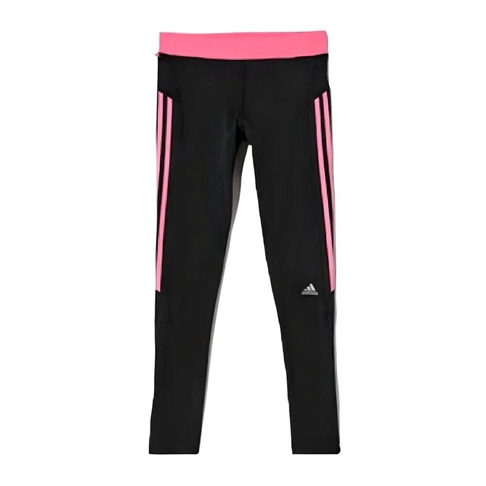 ADIDAS Climacool BLACK + FLAMINGO PINK Vintage Iconic Track Pants  SIZE: SMALL